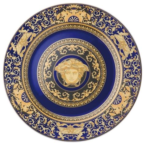 versace medusa blue china|versace greek dinnerware.